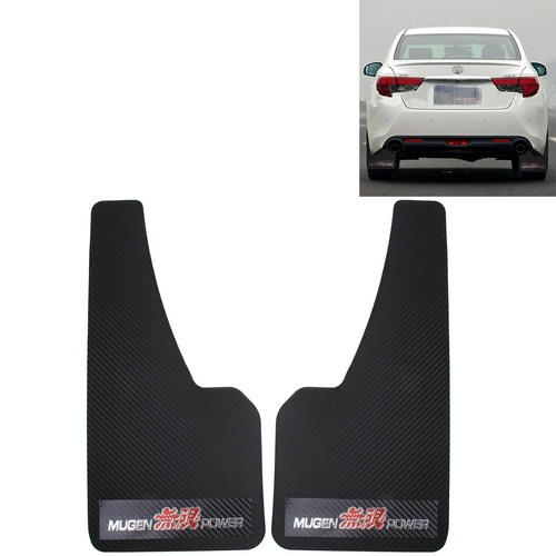 A Pair 3D Carbon Universal Racing Mudflaps Fender Guard - Main Image
