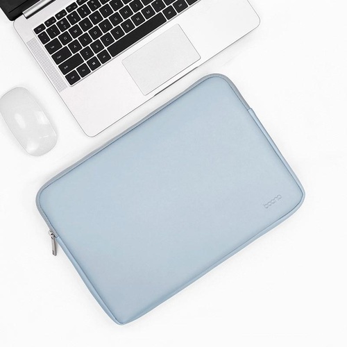 Sky Blue 15 / 15.6 Inch Laptop Bag In Pu Leather - Main Image