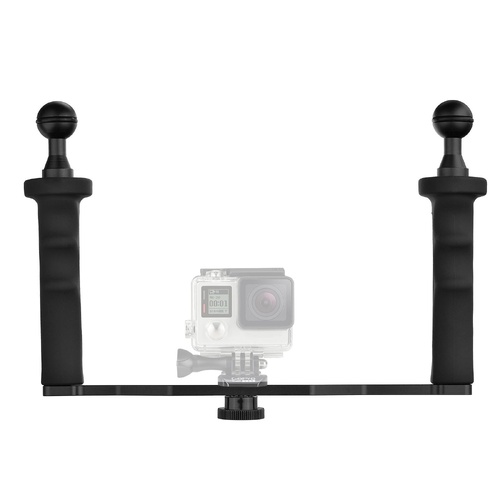 Aluminum Dual Handle Tray for Underwater Cameras - Main Image