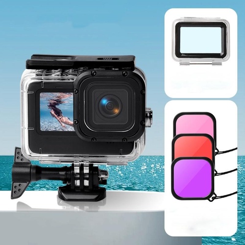 Waterproof Touch Case with Lens Filter for Gopro Hero10 / 9 - Main Image