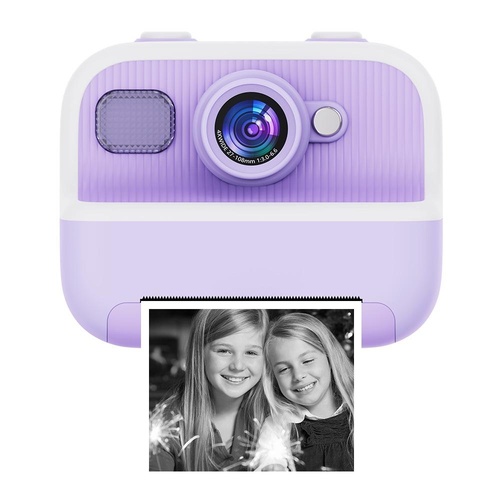 Blue Children'S Thermal Camera With Dual-Camera 1080P Hd 2400W Pixel 2.4-Inch Display - Purple+32Gb - Main Image