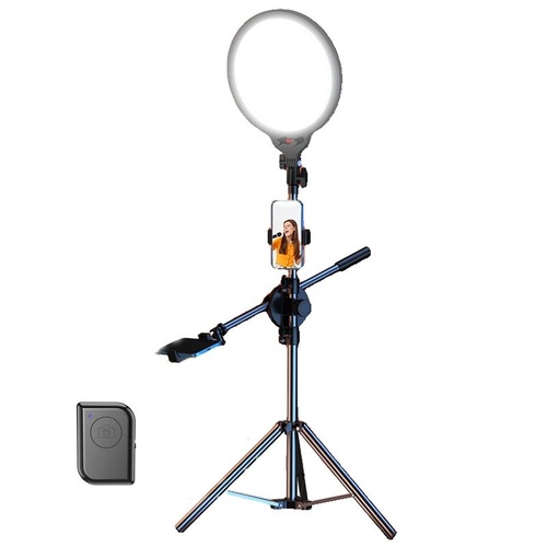 Full-screen Selfie Ring Light Tripod Set for Live Stream - 210cm Height - 210Cm Overhead Shot - Main Image