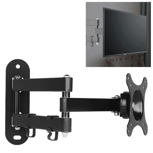 Universal Rotatable Retractable Monitor Wall Mount - 14-27 Inch - Main Image