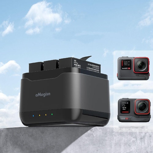 3-slot Battery Charger Hub for Magisn - Compact & Efficient - Main Image