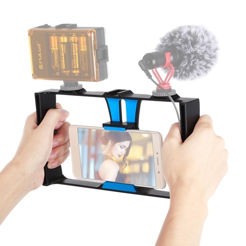 Smartphone Video Rig For Vlogging And Filmmaking - Blue - Main Image