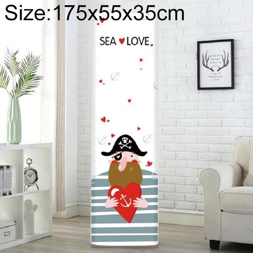 Complete Vertical Cabinet Air Conditioner Cover - Pirate Design 175x55x35cm - Main Image