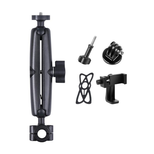25mm Ballhead Car Seat Mount for Action Cameras with Phone Clamp and Anti-lost Case - Main Image