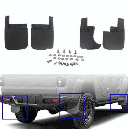 Car Abs Splash Flaps Fender Guard For Jeep Wrangler Jt 2019-2021 - Main Image
