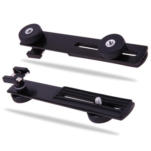 Black Metal Flash Bracket For Dslr Cameras - Main Image