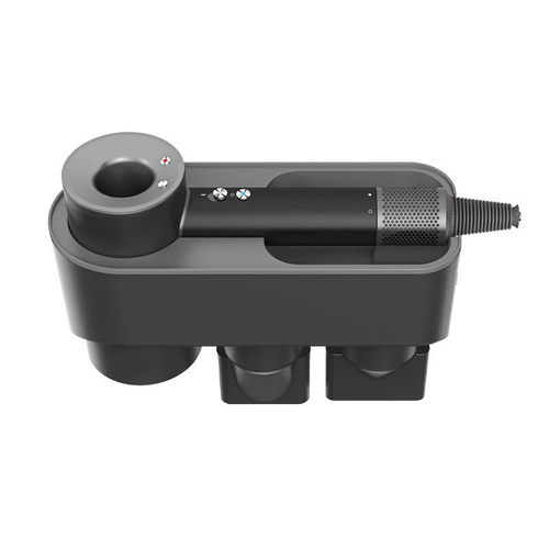 Wall Mounted Hair Dryer Bracket Storage Rack Black Nickel - Ordinary Black Nickel - Main Image