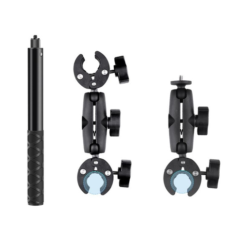 Adjustable Dual-head Handlebar Mount for Motorcycle Selfie Stick - Main Image