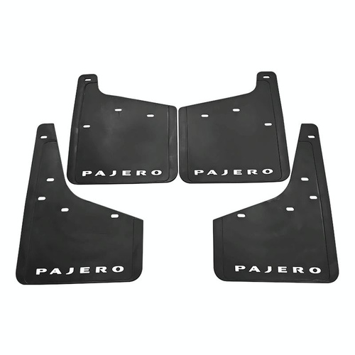 For Mitsubishi Pajero 2004-2021 4Pcs / Set Car Auto Soft Plastic Splash Flaps Fender Guard - Main Image