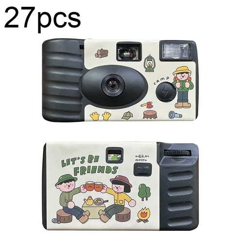 27 Retro Film Camera Stickers - Waterproof Cartoon Design - Main Image