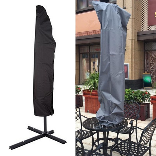 Foldable Outdoor Umbrella Cover - Uv Protection 210d Oxford Cloth 57x48x25cm Black - Main Image
