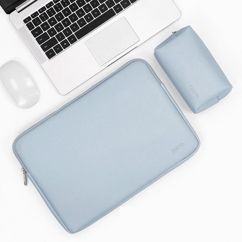 15 / 15.6 Inch Power & Sky Blue Laptop Bag - Pu Leather - Main Image