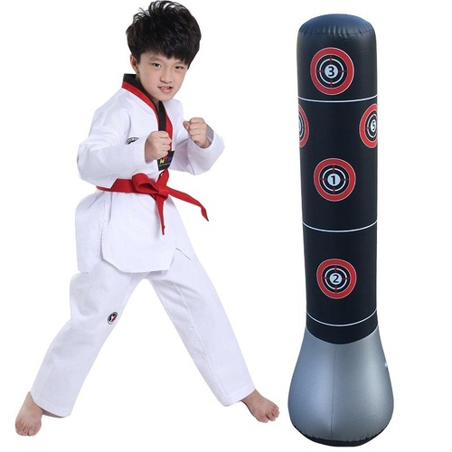 1.5M Vertical Inflatable Punching Bag For Kids - Thickened Tumbler Vent Boxing Column - Main Image