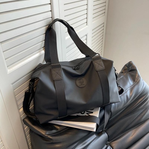 Travel-ready Waterproof Sports Bag for Fitness - Black - Main Image