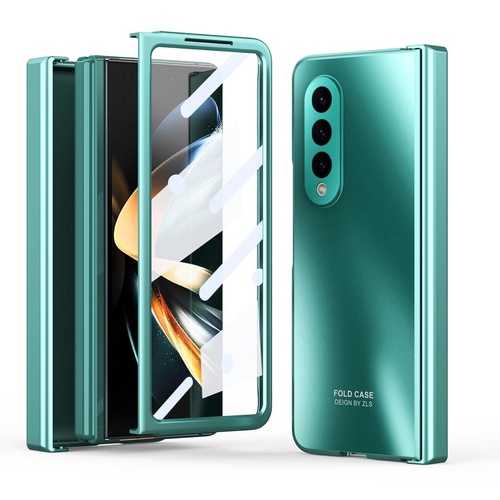 Foldable Electroplated 5g Case for Samsung Galaxy z Fold 4 - Green - Main Image