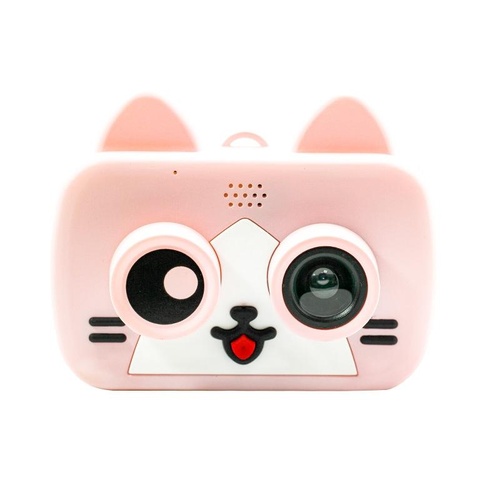 2.0 Hd Screen Wifi Children's Digital Camera with 12mp Cartoon Design and Fun Photography - 2 Screen Wifi Cartoon Design Fun Photography - Pink - Main Image