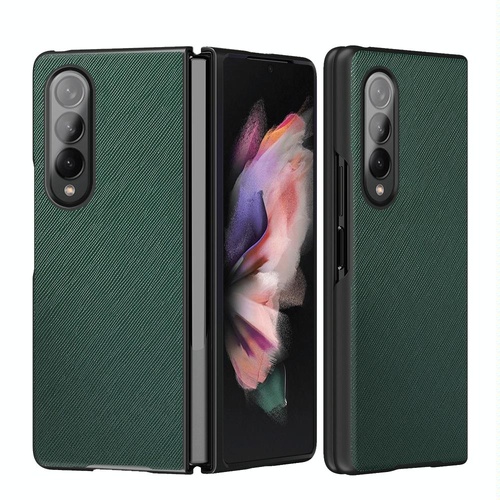 Foldable Cross Pattern Phone Case for Samsung Galaxy z Fold 4 / 5g - Foldable Design - Green - Main Image