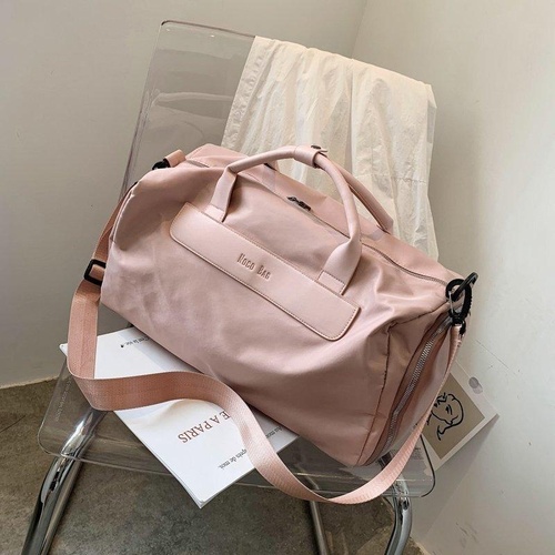 Large Sports Bag with Separate Shoe Compartment - Pink - Main Image