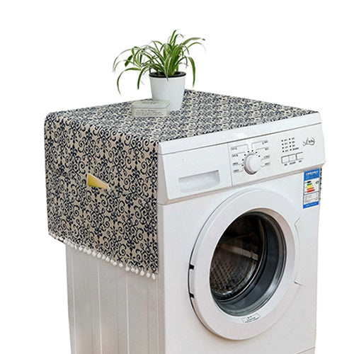 Kitchen Refrigerator and Washing Machine Dustproof Cover - 55x130cm - Blue And White Porcelain - Main Image