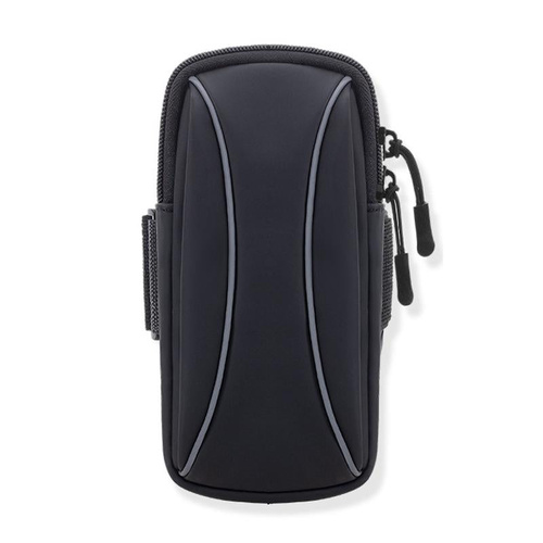 Waterproof Running Arm Bag For Mobile Phones Pouch For Outdoor Activities - Black - Main Image