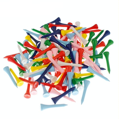 40 Wooden Golf Tees with Ball Holder - 42Mm - Main Image