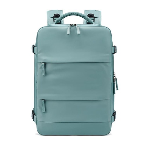 Outdoor Travel Laptop Backpack - Army Green - Green - Main Image