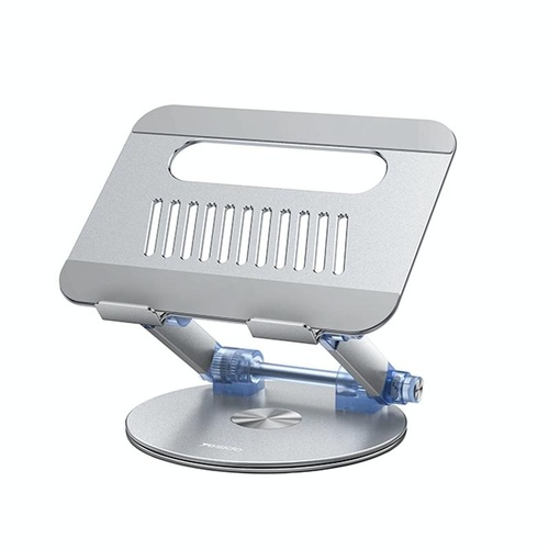 Silver Foldable Swivel Laptop Stand - Main Image