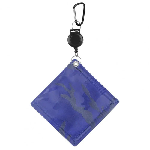 Easy Draw Golf Ball Wipe Cloth - Retractable String - Blue - Main Image