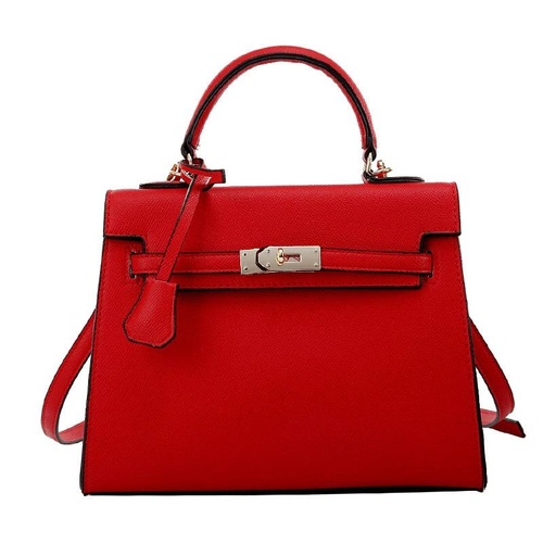 Stylish Winter Crossbody Bag for Women - Single Shoulder Kelly Design - Red - Main Image