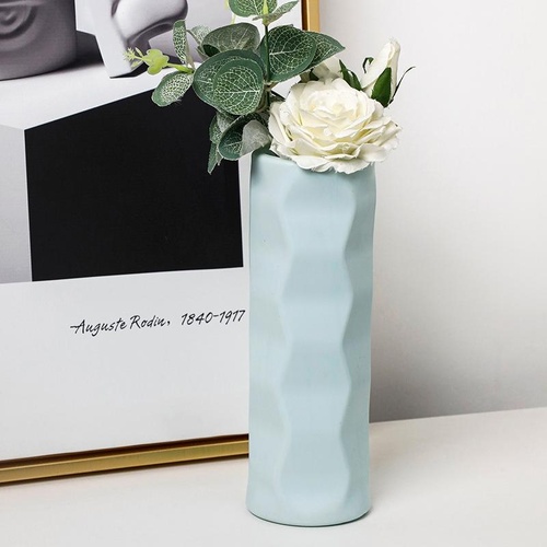 Wave Drop-proof Imitation Porcelain Vase - Simple Home Decor - Green - Main Image