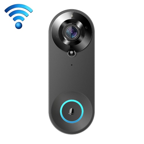 1080P Smart Doorbell With 150 Degree Wide Angle - Black - Main Image