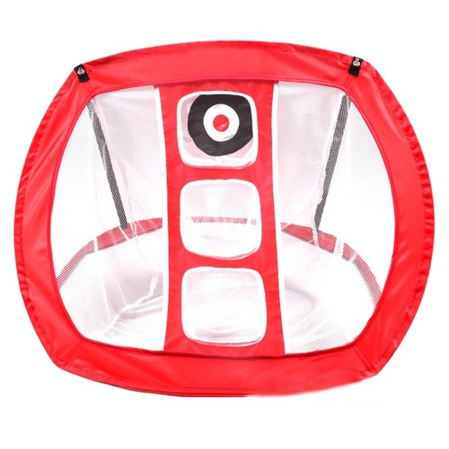 Foldable Square Golf Net for Indoor Practice - Red - Main Image