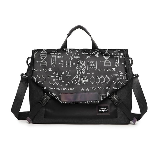 Anti-drop Crossbody Laptop Bag - Fits 13.3-16 Inch - Airbag Protection - Black Equation - Main Image