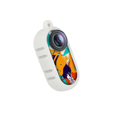 Insta360 Go 3 Silicone Case with Cooling Skin and Neck Strap - White - Main Image