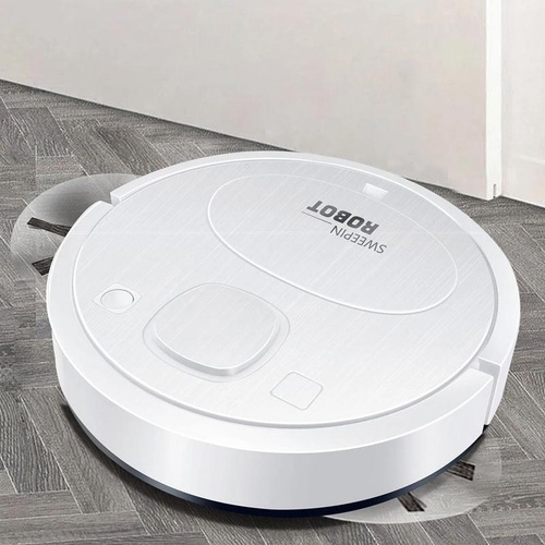 Smart Usb Charging Robot Vacuum Cleaner - Automatic Cleaning - White - Main Image