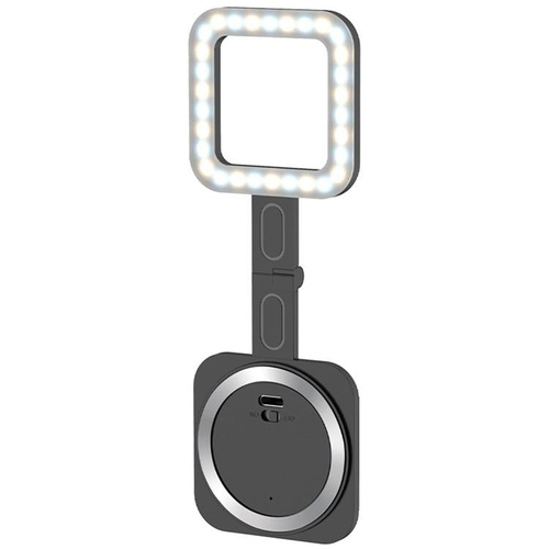 Portable Magnetic Selfie Light for Live Streaming and Skin Beauty - Black - Main Image
