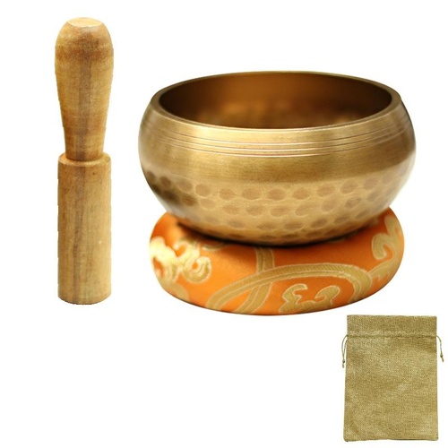 8cm Buddha Sound Bowl with Mat Stick & Bag - Main Image