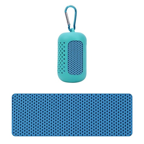 Portable Quick Dry Sports Towel Set with Silicone Sleeve and Storage Bag - 30x80cm - Green - 30X80Cm - Main Image