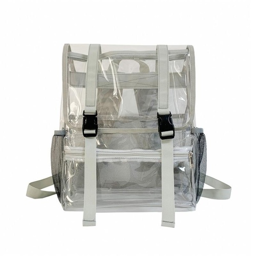 Waterproof Travel Backpack - Pvc Material - Grey - Main Image
