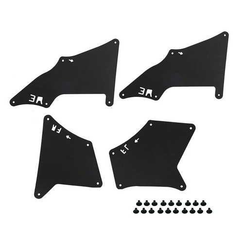 Front Wheel Fender Leather Lining For 03-17 Toyota Prado 2700 4000 Black - Main Image