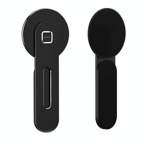Aluminum Magnetic Phone Stand for Laptop Expansion - Black - Main Image