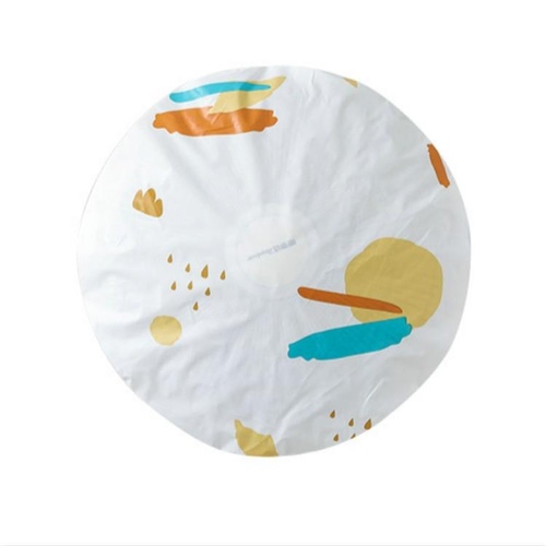 Modern Minimalist Floral Floor Fan Cover - 48cm - Yellow - Main Image