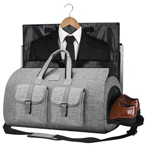 Compact Travel Suit Storage Bag - Foldable - Grey - Main Image