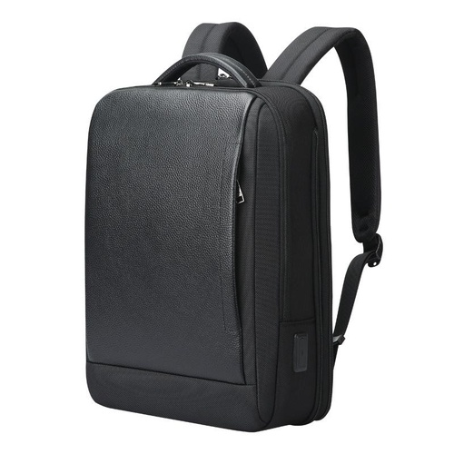 Large Capacity Cowhide Laptop Backpack with Usb & Type-c Port - Main Image