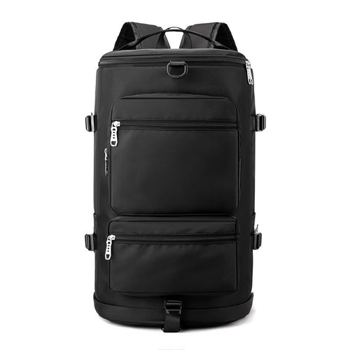 Waterproof Gym Bag - Shoe Compartment Included - Black - Main Image