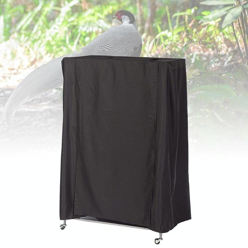 Waterproof Oxford Cloth Bird Cage Cover - Black / Silver - Main Image