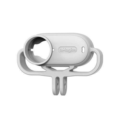 Shock-absorbing Silicone Cover for Insta360 Go 3s Camera - Black - Horizontal Gray - Main Image